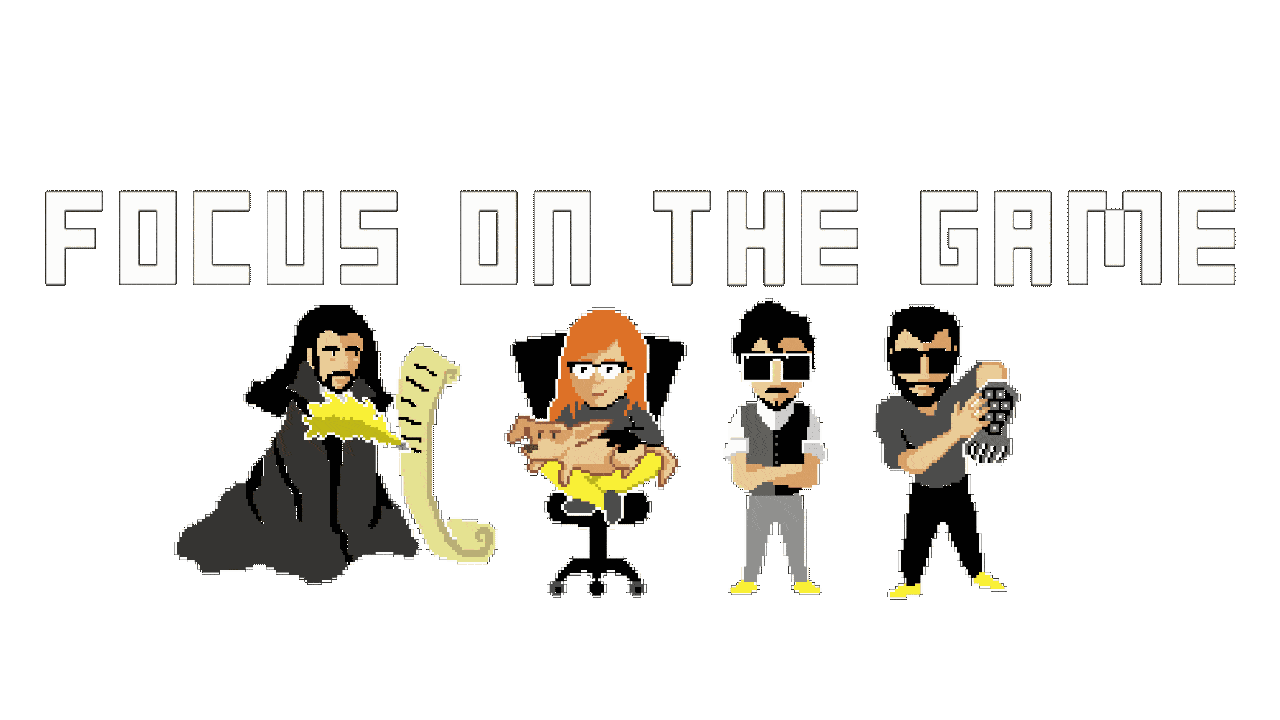 A animated Gif done by our Pixel Boy of all of us in our character sprites. Satan has a long cape and scroll, Roxie has Nikita on her lap, Rick has magic pixel glasses and Kaado has a Nintendo power glove.